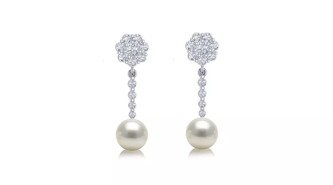 Trejours Marketplace Diamond Cluster Earrings for Rent Online